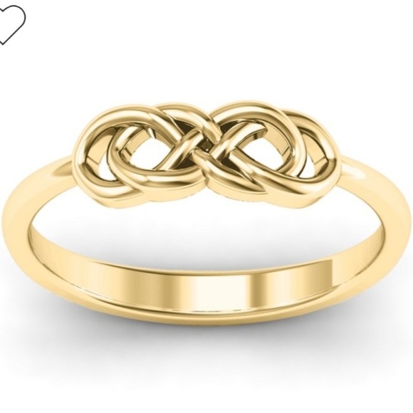 14k Gold Infinity Knot Ring - Size 5 - Picture 2 of 7